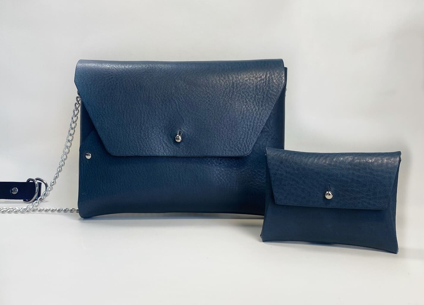 Sacoche A4 femme cuir vintage bleu Remia de Collection Esprit Cuir