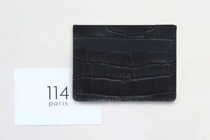 Porte-carte en cuir 5 fentes