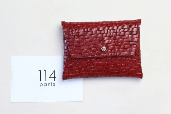 Porte-monnaie cuir bouton de col