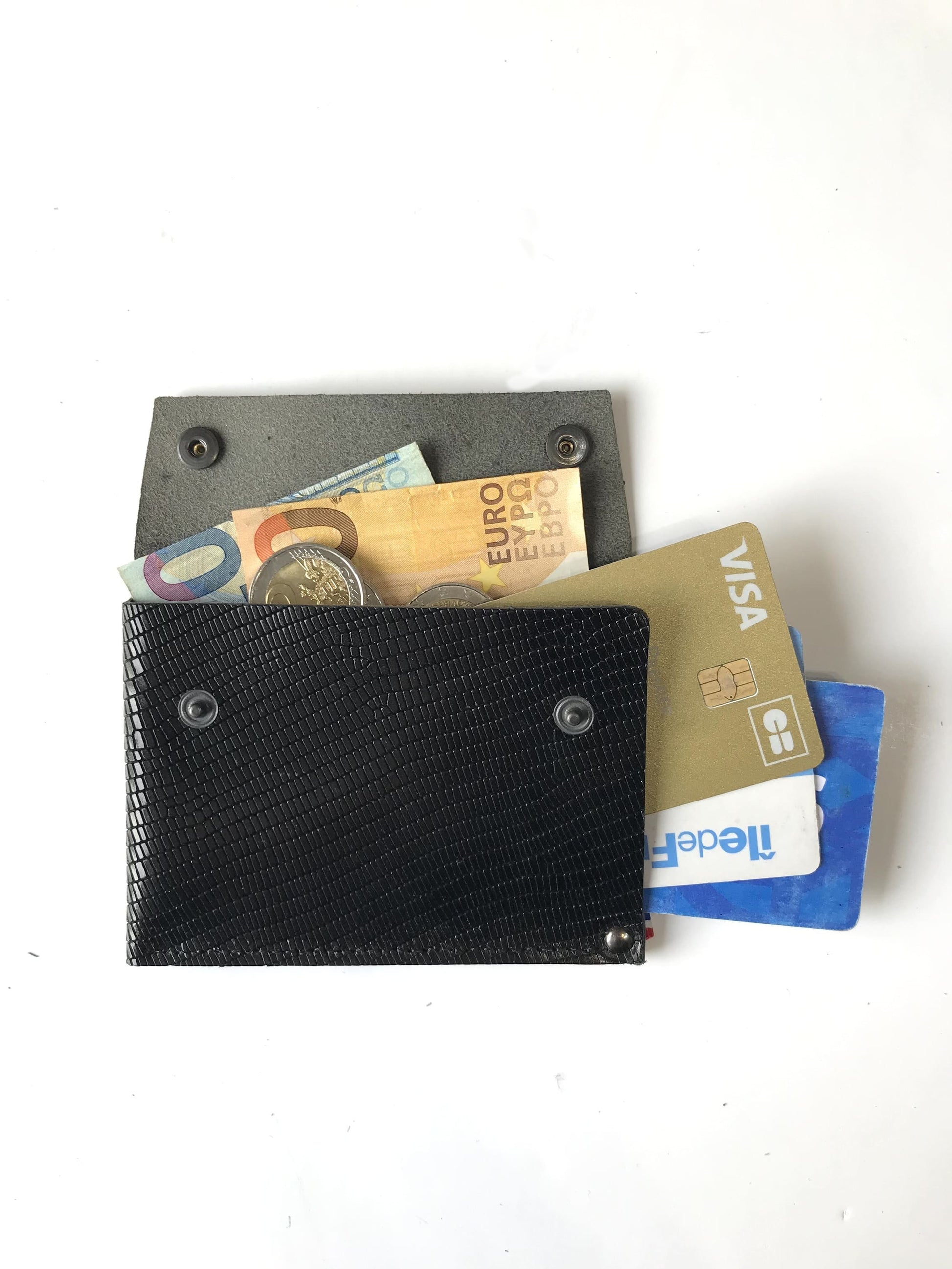 Portefeuille en cuir compact