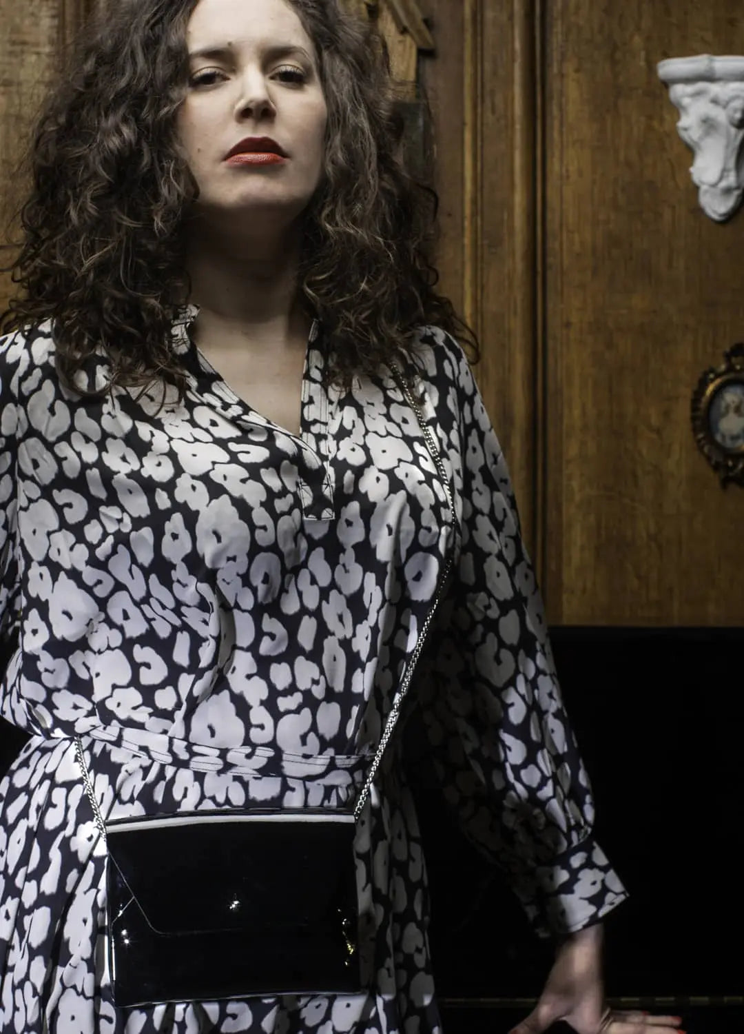 Mini sac vernis noir tendance - 114 Paris