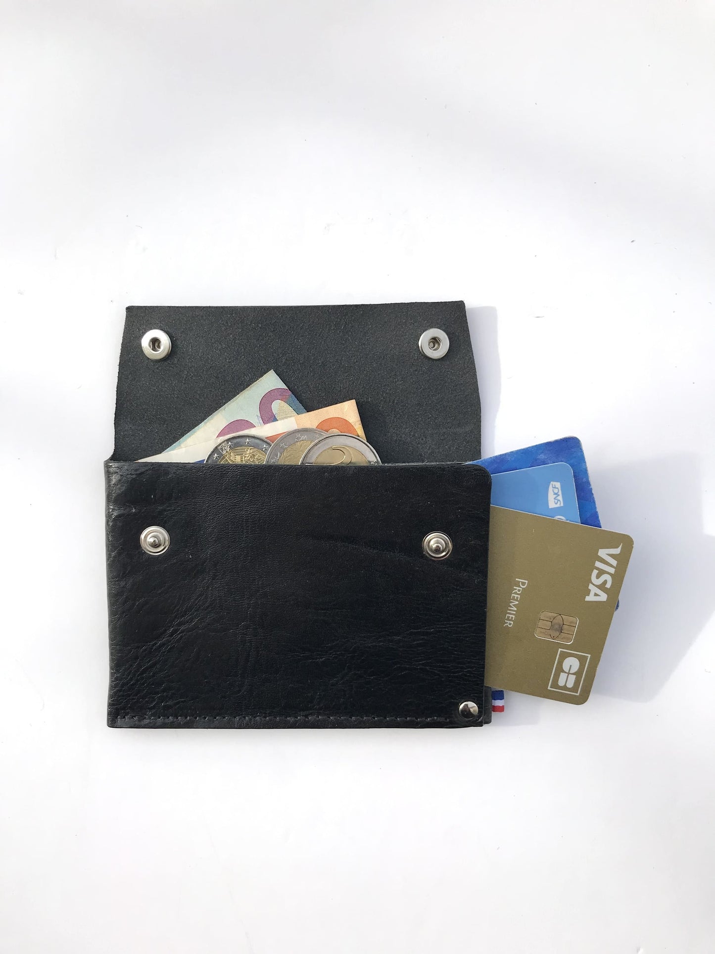 Portefeuille en cuir compact