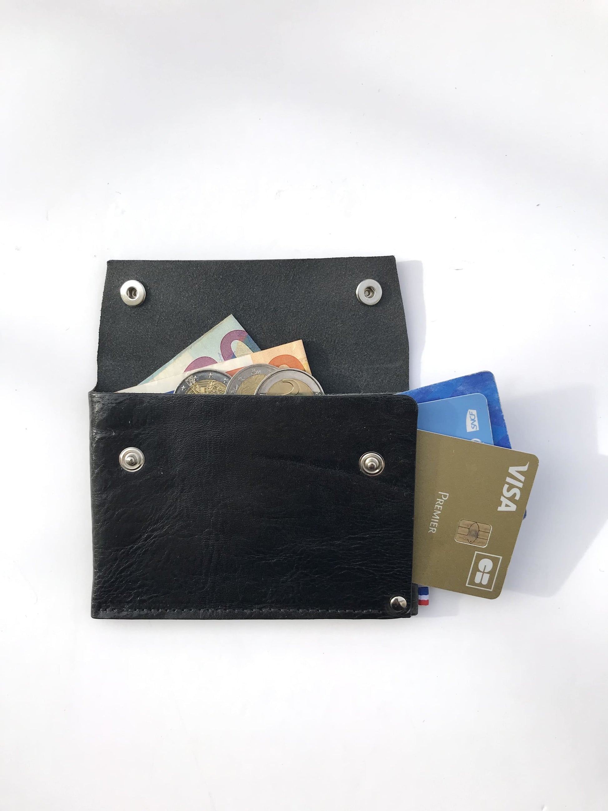 Portefeuille en cuir compact
