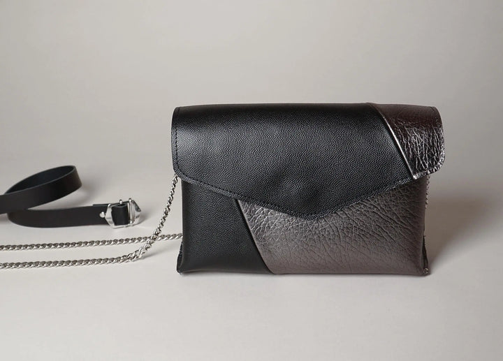 Sac en cuir bicolore 114 métallisé